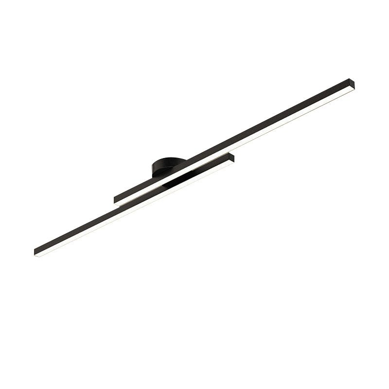 SlankLicht – Langwerpige Zwarte LED Plafondlamp