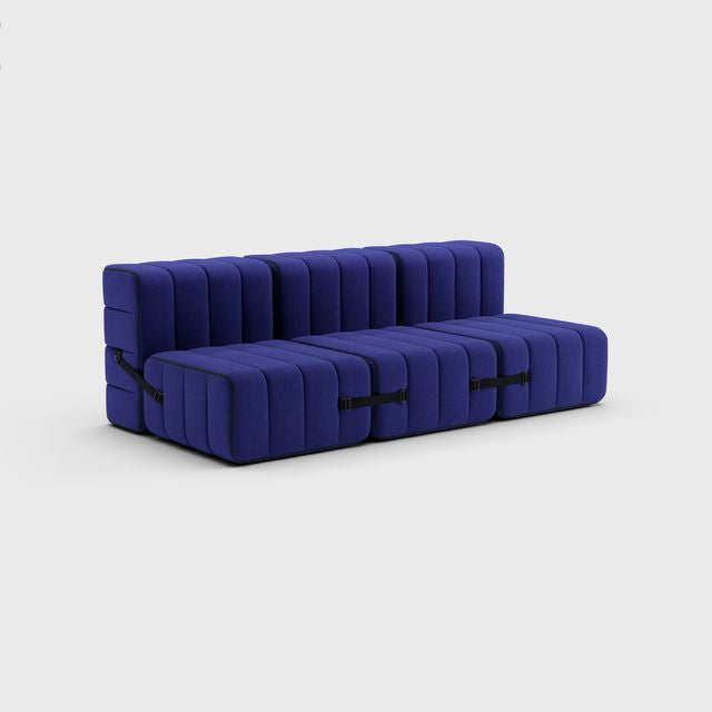 Curt-Set 6 - e.g. Flexibele 3-zitter - Jet - 9605 (blauw)