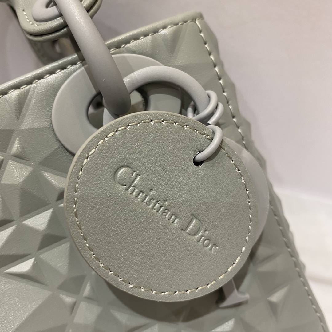 Dior Christian Dior Mini Lady Bag Grey For Women 6.5in/17cm1:1High-quality replica