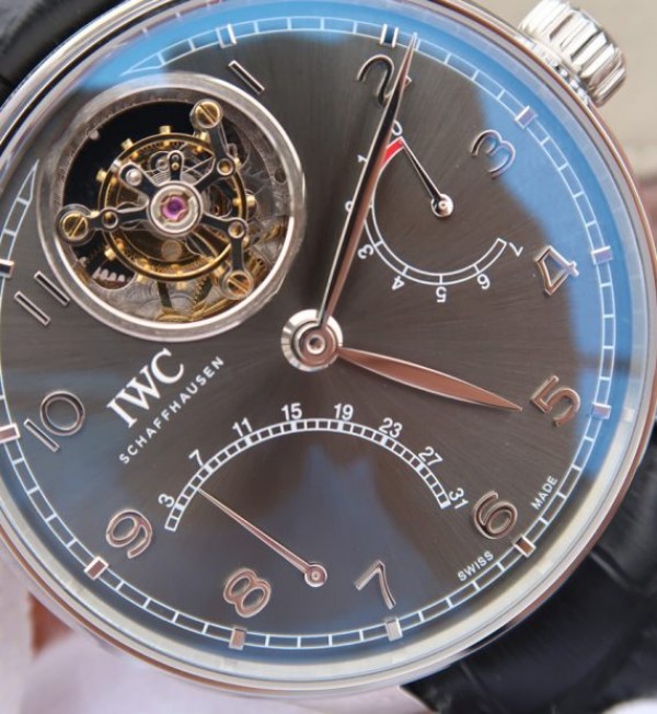 Replica IWC AZ Portuguese Tourbillon IW5046 Black Dial - Top club