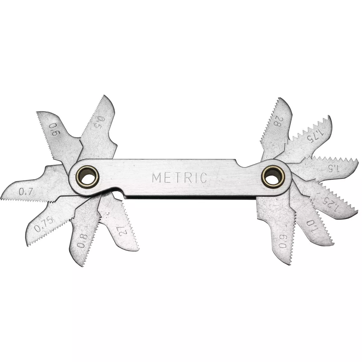 Century Drill & Tool 0.50-1.75 NPT & BSP Metric Screw Pitch Gauge