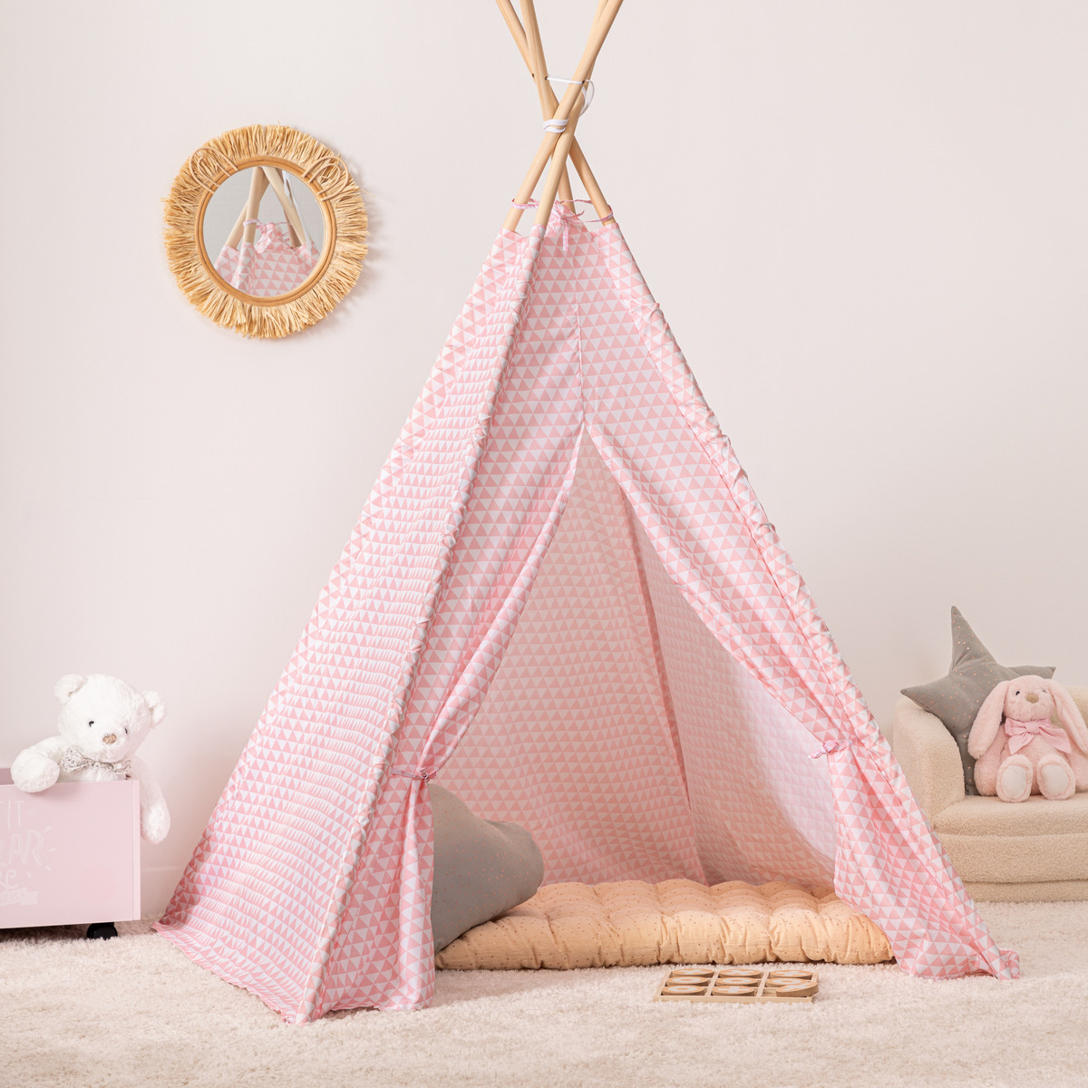Kids tepee Pink, H.160 cm
