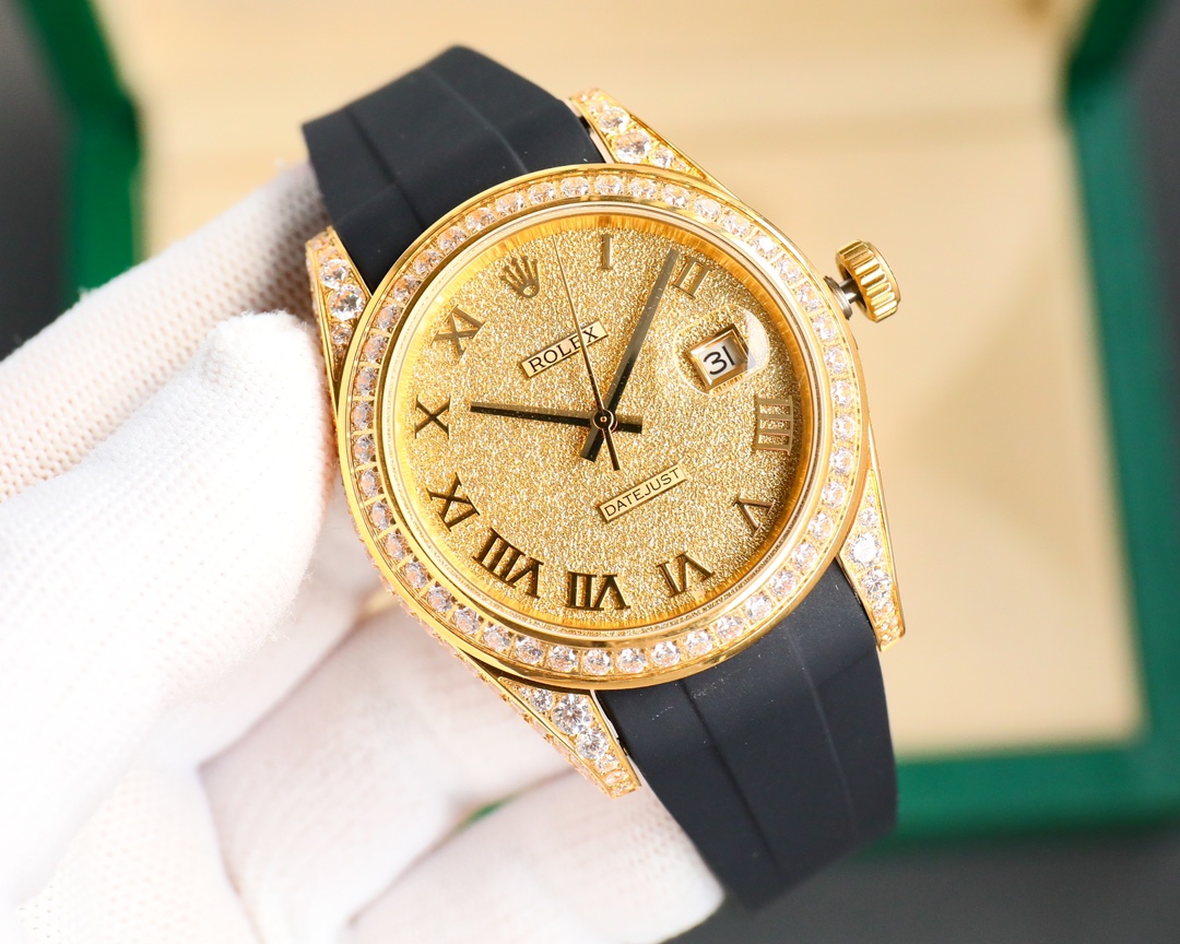 Rolex Logbook Full Luxury Model - Brilliant Roman Dial - 18k Nano-Technology 41MM(1:1 replica) - Elite Watch Atelier