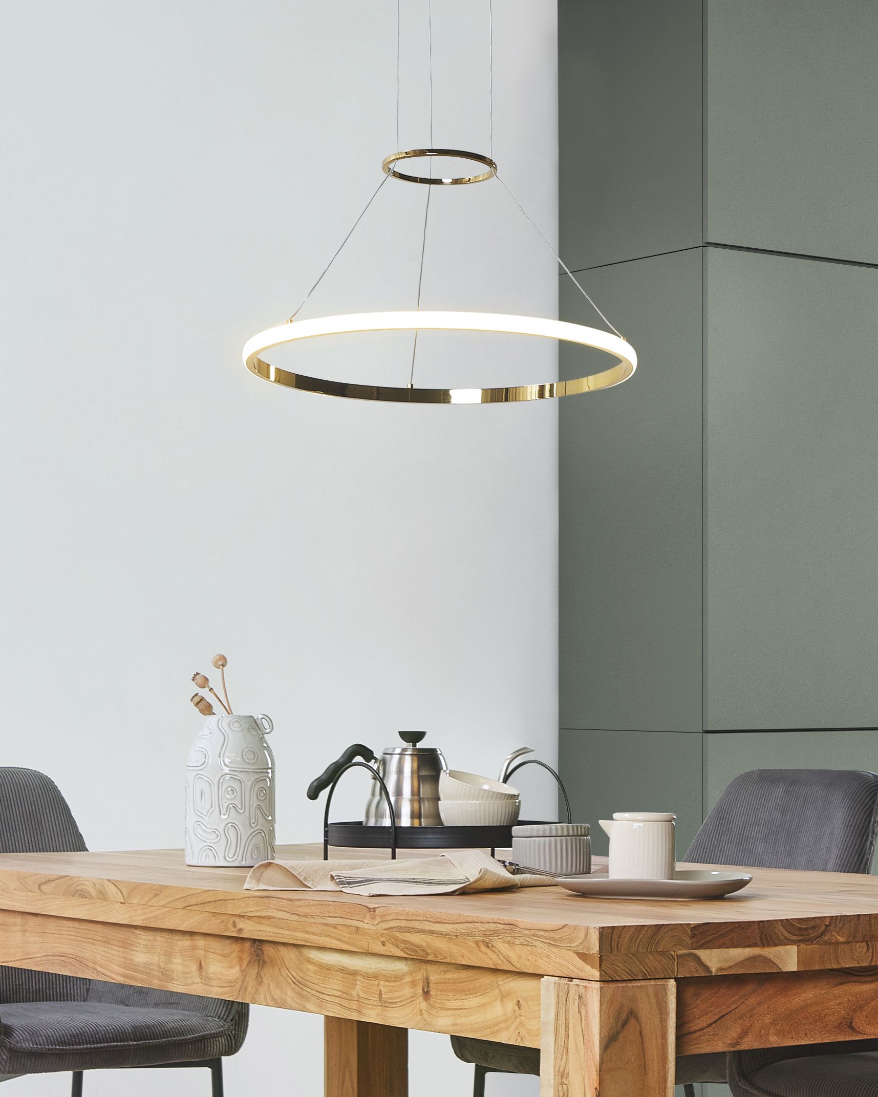 LED Pendant Lamp TANO Metal Gold
