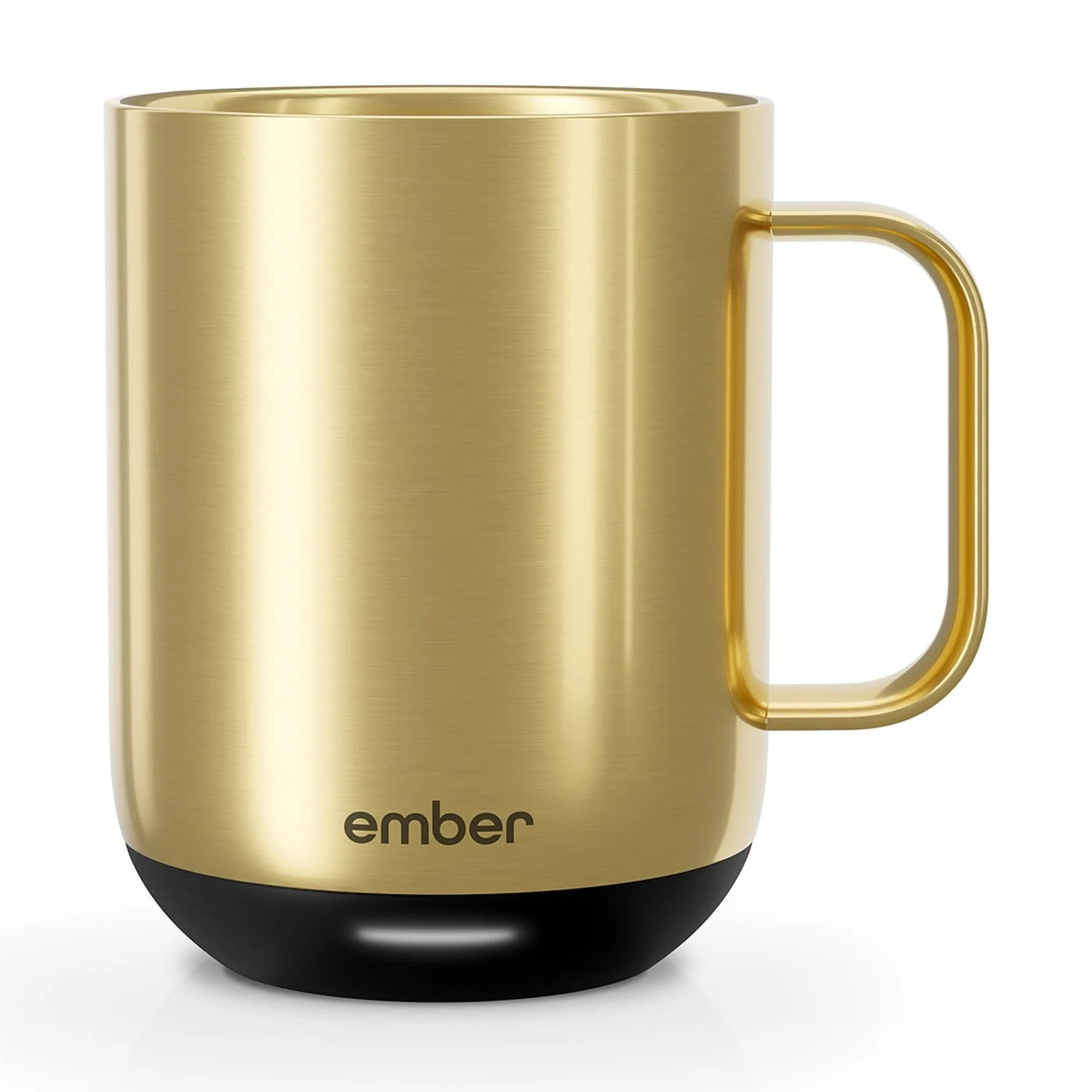Ember Temperature Control Smart Mug 2, 10 oz, Gold, up to 1.5-hr Battery Life - App Controlled Heated Coffee/Tea Mug - Improved Design