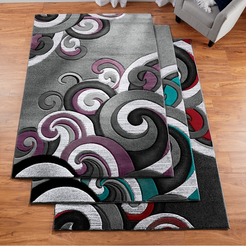 Waves Carved Rug - MIDNIGHT VELVET CATALOG