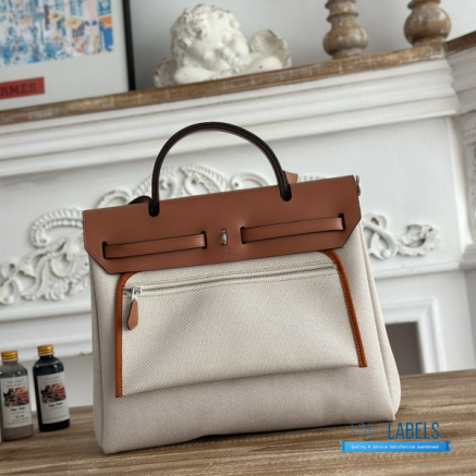 Hermès Herbag Zip 31 Bag | 31x25x10 cm | Luxury Canvas & Leather Shoulder Bag for Women | Spacious Everyday Hermès Tote1:1High-quality replica