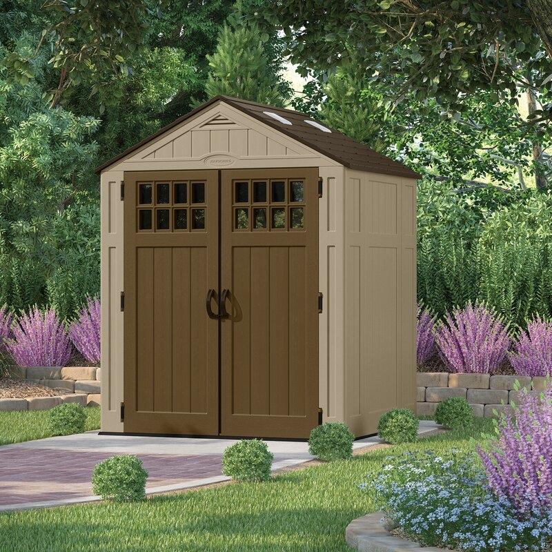 Suncast Resin Storage Shed 6 ft. 3 in. W x 5 ft. 6 in. D - BMS6510D - Image 9 Suncast Resin Storage Shed 6 ft. 3 in. W x 5 ft. 6 in. D - BMS6510D - Image 9