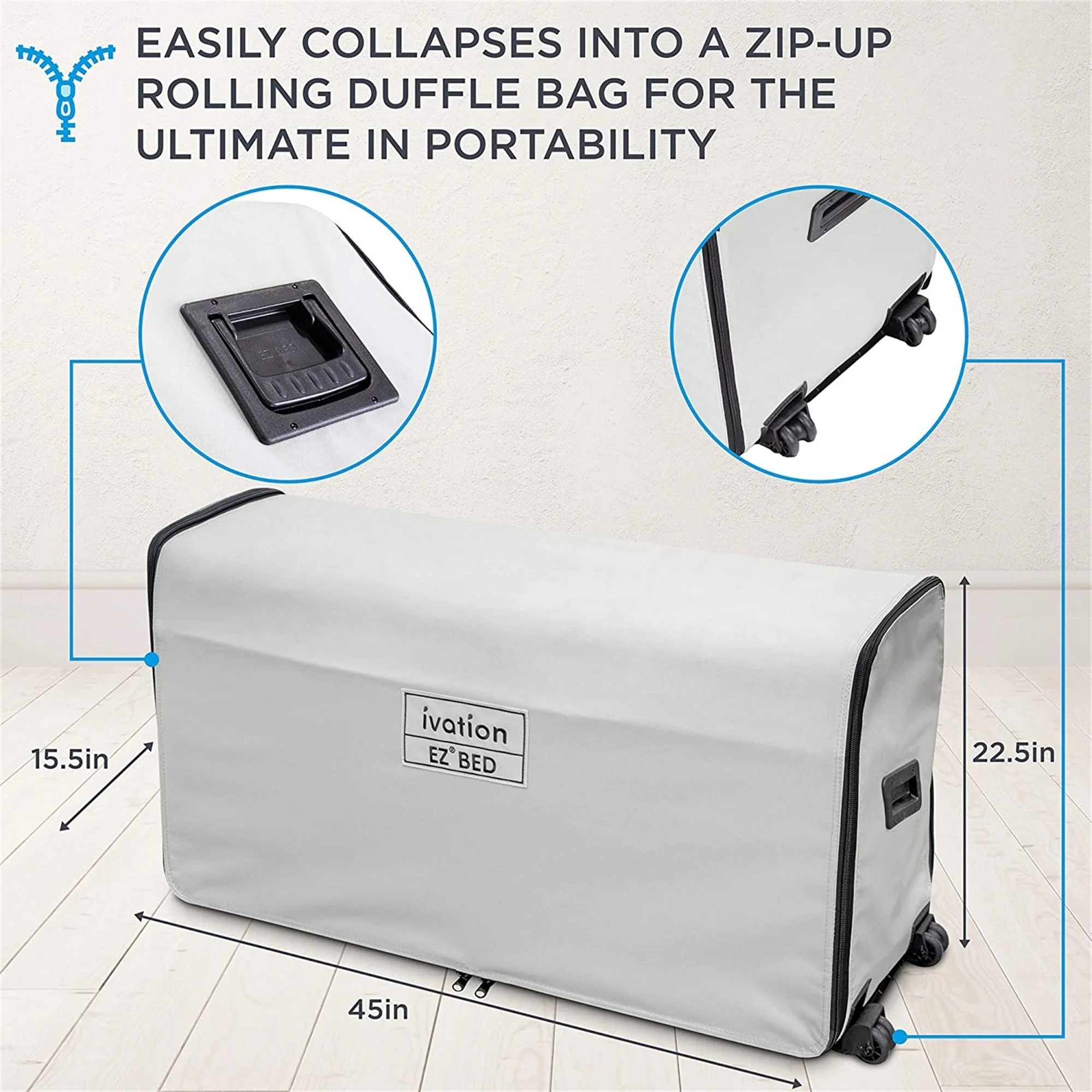Ivation EZ-Bed 10 in Portable Air Beds with Built-in Pump, Full - Image 12