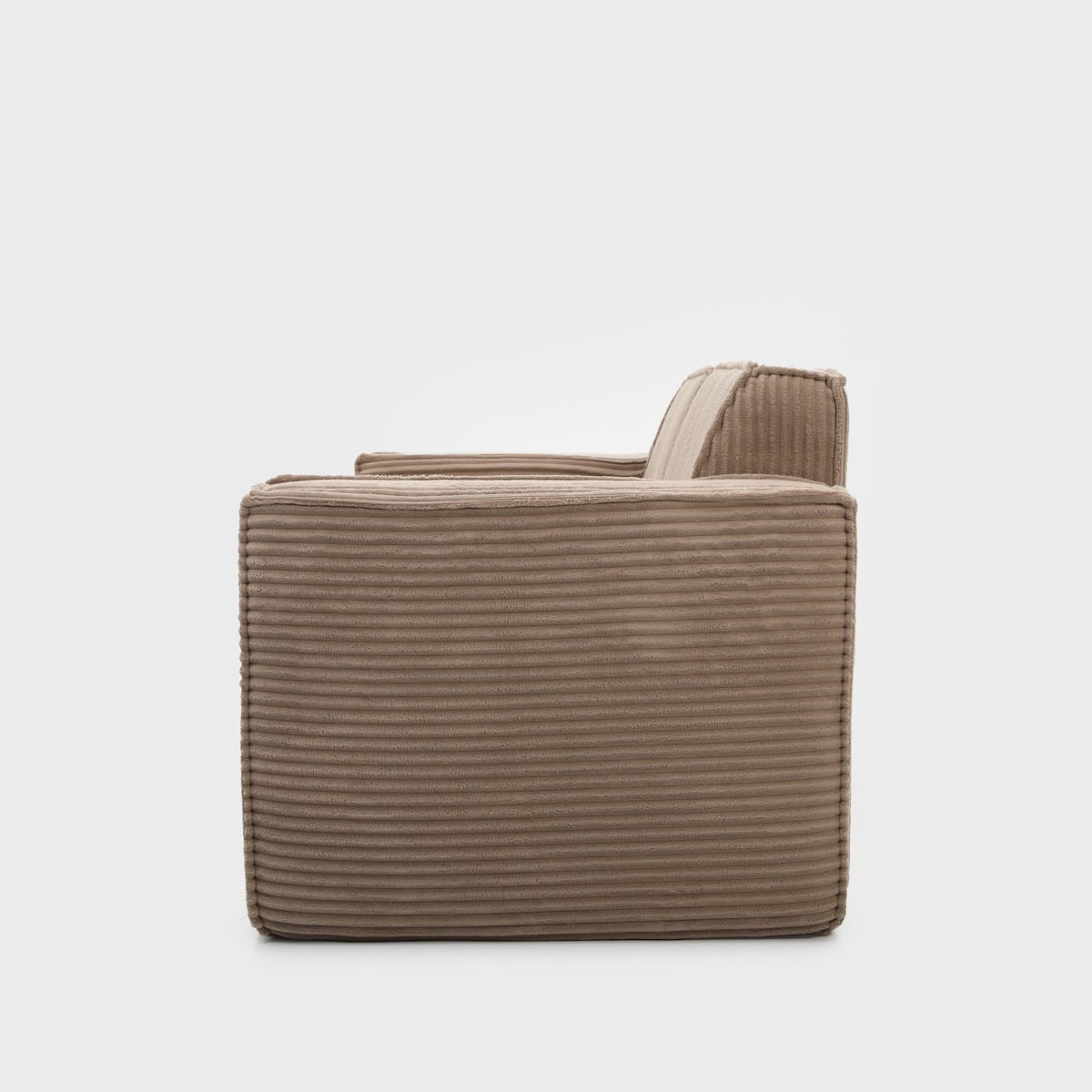 Sofa modułowa LYKKE 2-osobowa ciemnoszara piankowa sztruksowa 190x88x73 cm