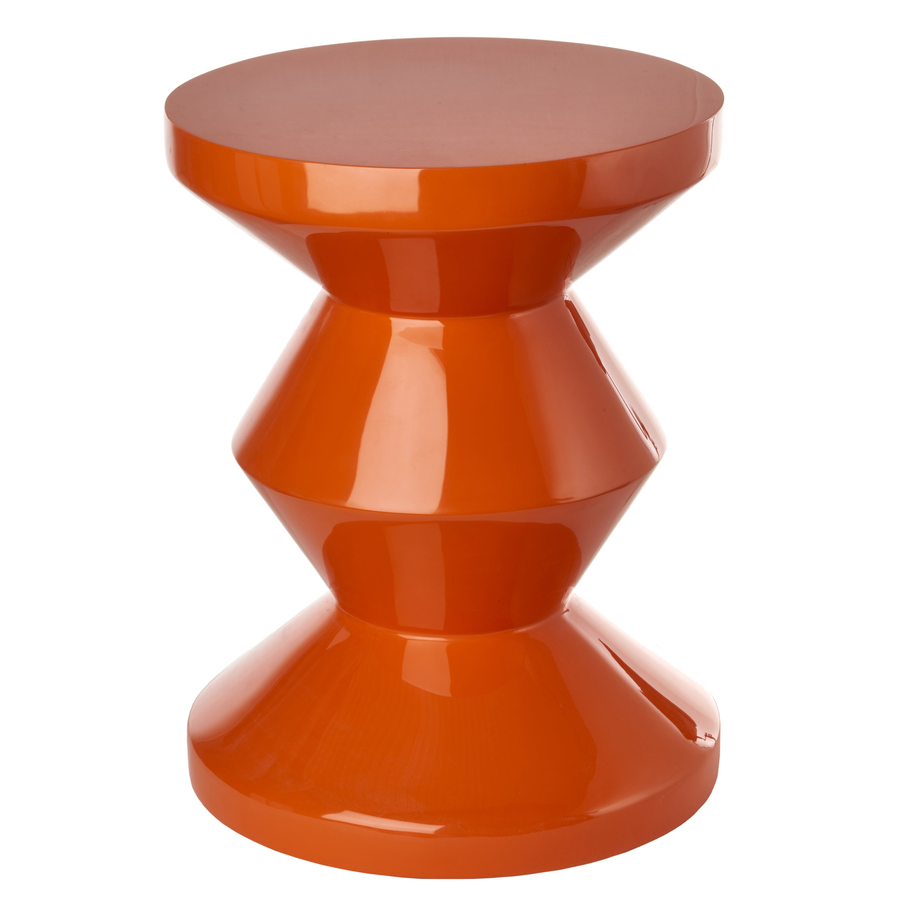 POLSPOTTEN Zig Zag Bijzettafel - Oranje