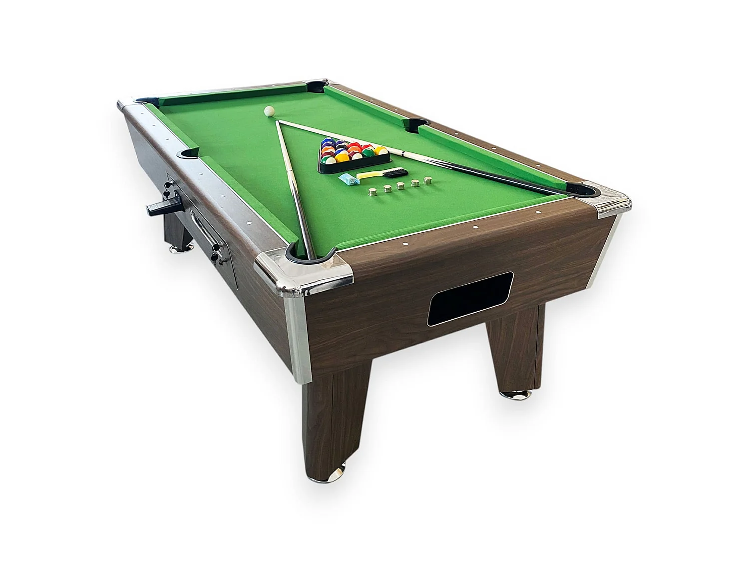 Table de Billard 7 pieds vert avec monnayeur manuel – Cosmos