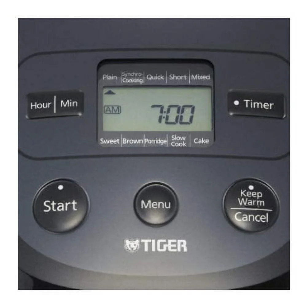 Tiger JBX-A18U 10-Cup Capacity Easy-to-Clean Micom Electric Rice Cooker (Black and Stainless Steel)