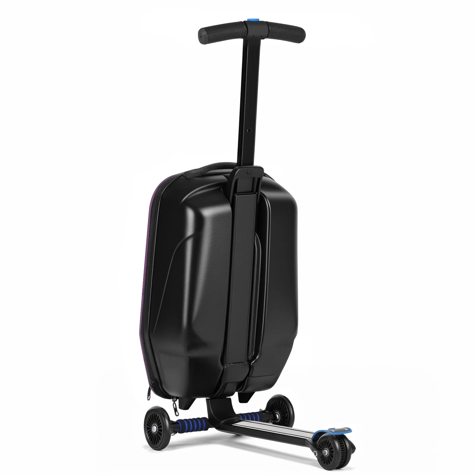 Advwin Scooter Luggage for Kids & Adults, Hardside Ride on Suitcase for Kids Ages 4-15 Multifunctional Lightweight Foldable Carry on Luggage with Wheels Ride on for Children Teenagers, Pink - Image 30