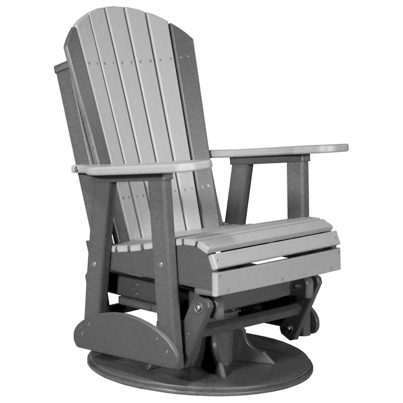 Poly Lumber Adirondack Swivel Glider Chair - 30W x 28D x 44H - Image 15 Poly Lumber Adirondack Swivel Glider Chair - 30W x 28D x 44H - Image 15