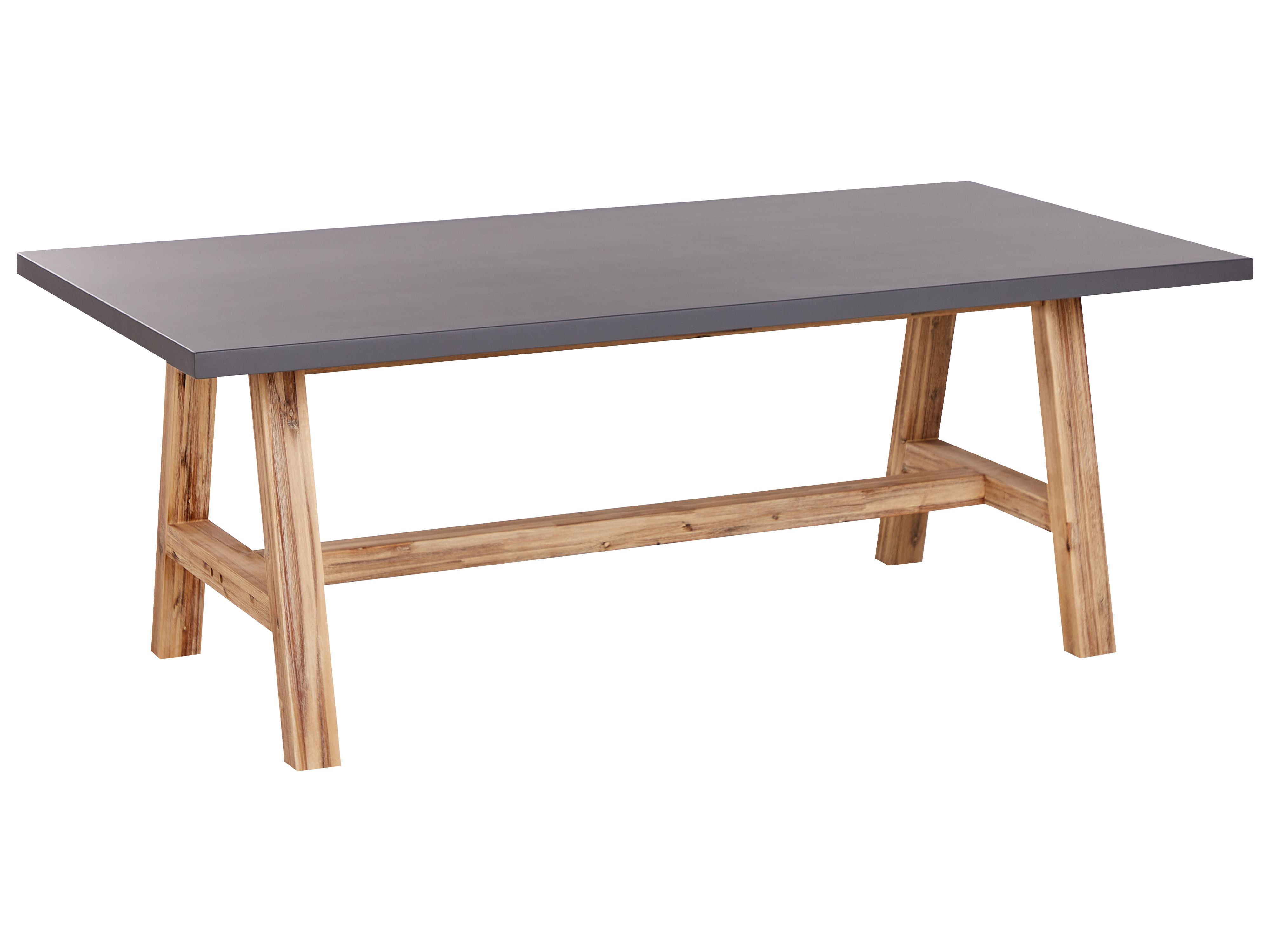 Garden Dining Table TONNARE 200 cm 100 cm Concrete Grey