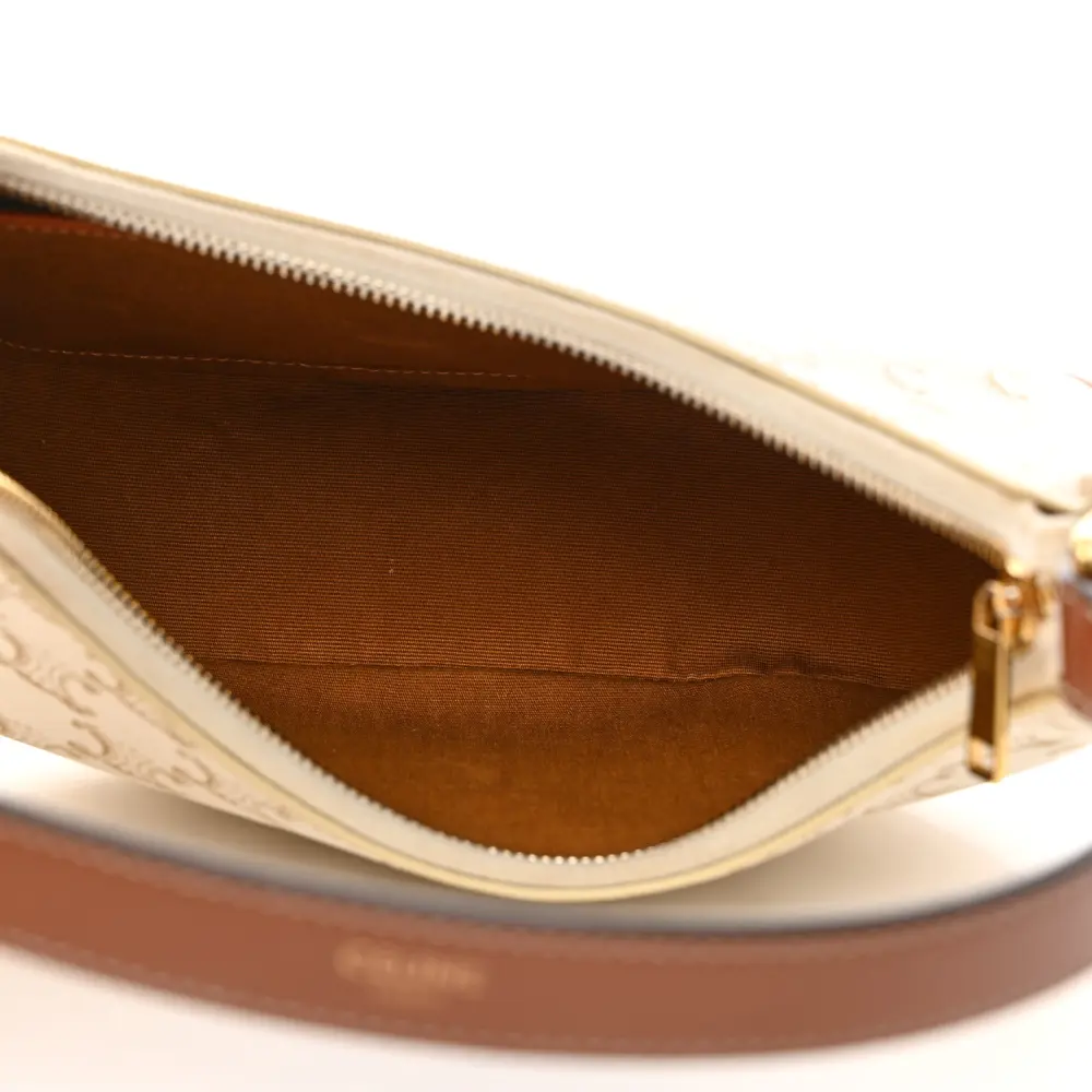 Mirror Quality Replica Celine White Canvas & Leather Ava Bag1:1High-quality replica