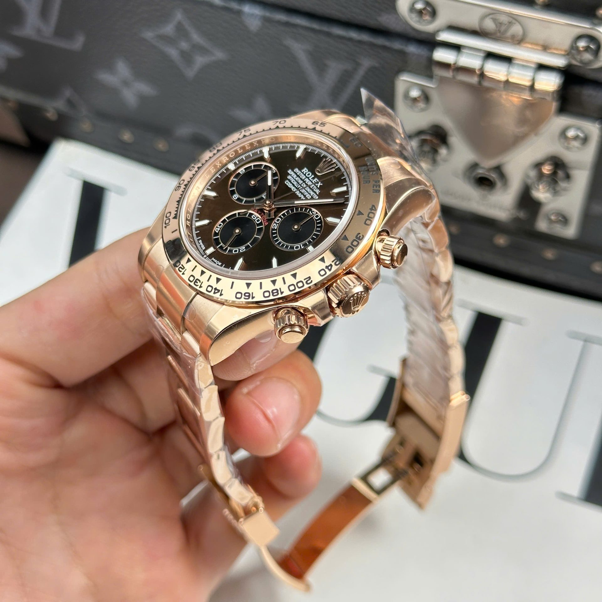 Rolex Cosmograph Daytona 126508 Clone Watches Chocolate Dial Oyster Strap THB Factory 40mm - Top club