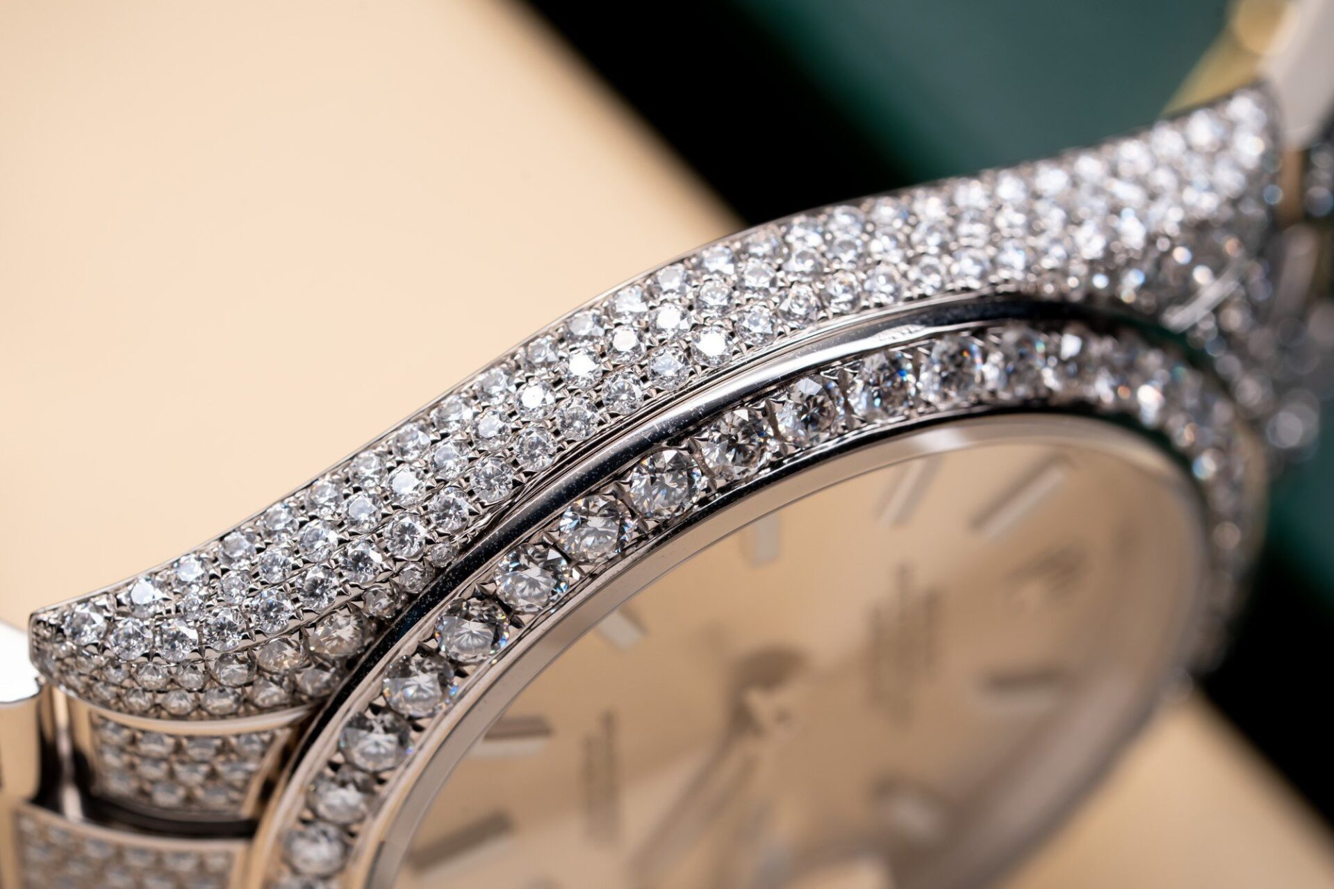 Rolex Datejust 126334 Best Replica Watch With Full Diamond Moissanite 41mm - Top club