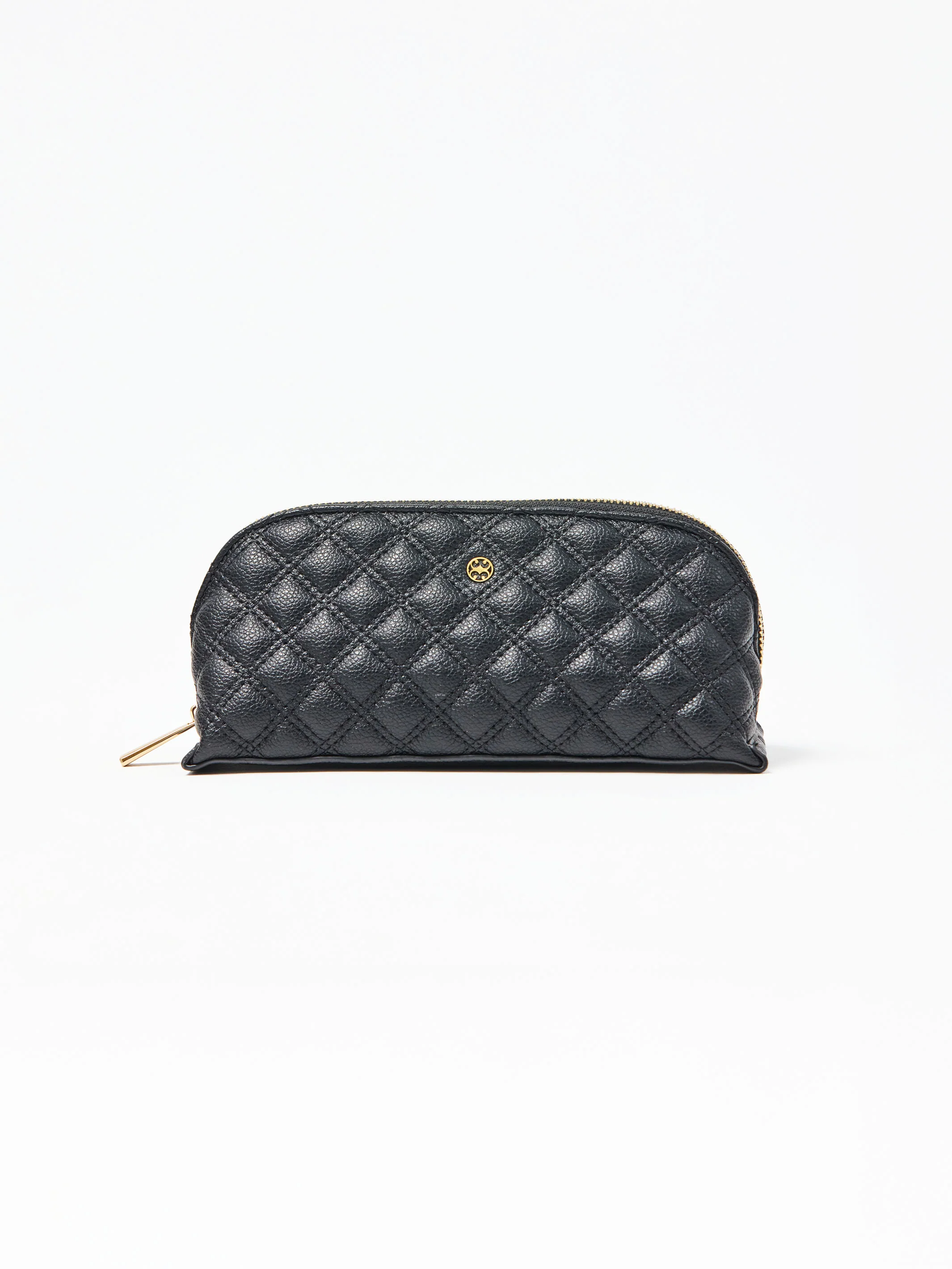 Small Quilted Essential Pouch | Black