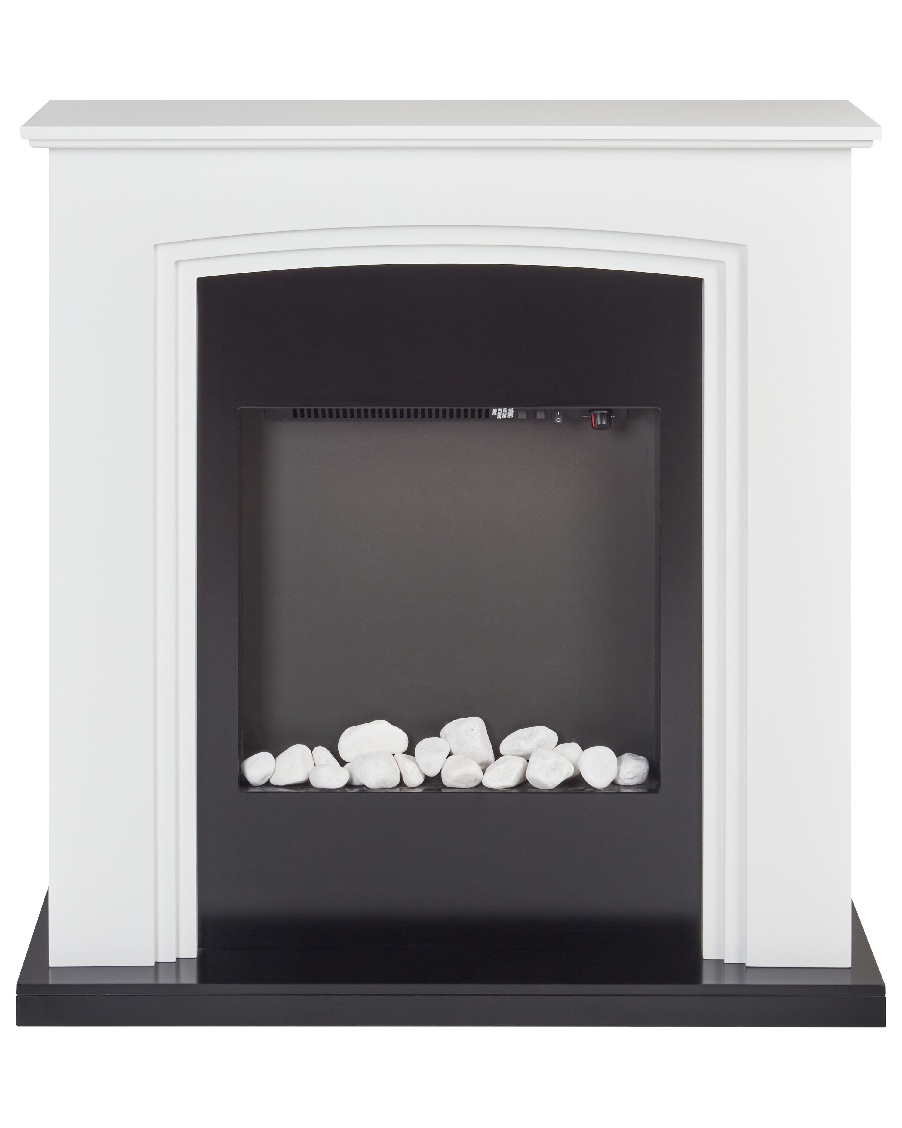 Electric Fireplace Heater NYIRI White