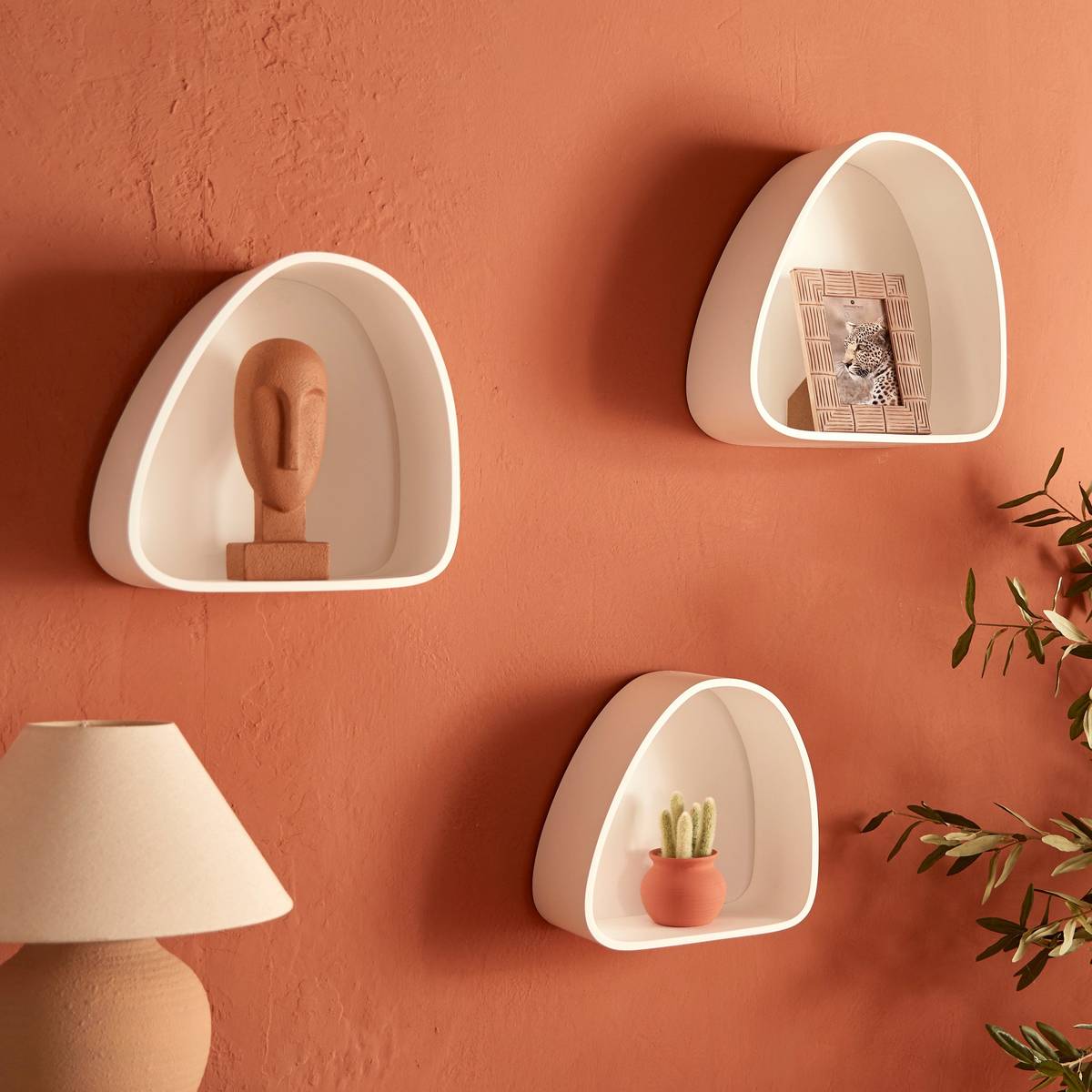 Decorative Object "Sien" Beige, H.24.5 cm