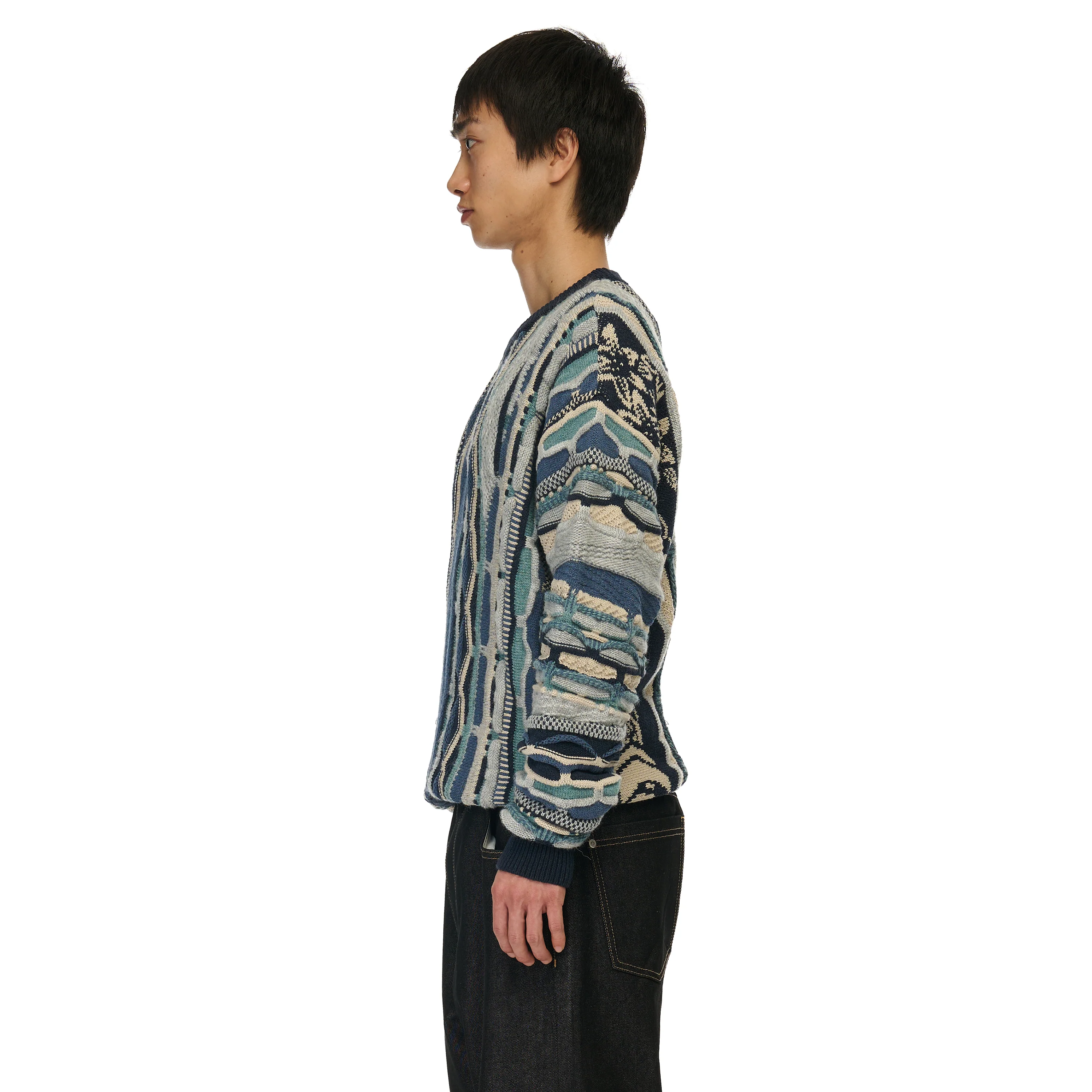 "yakuza v2" Knit dark blue