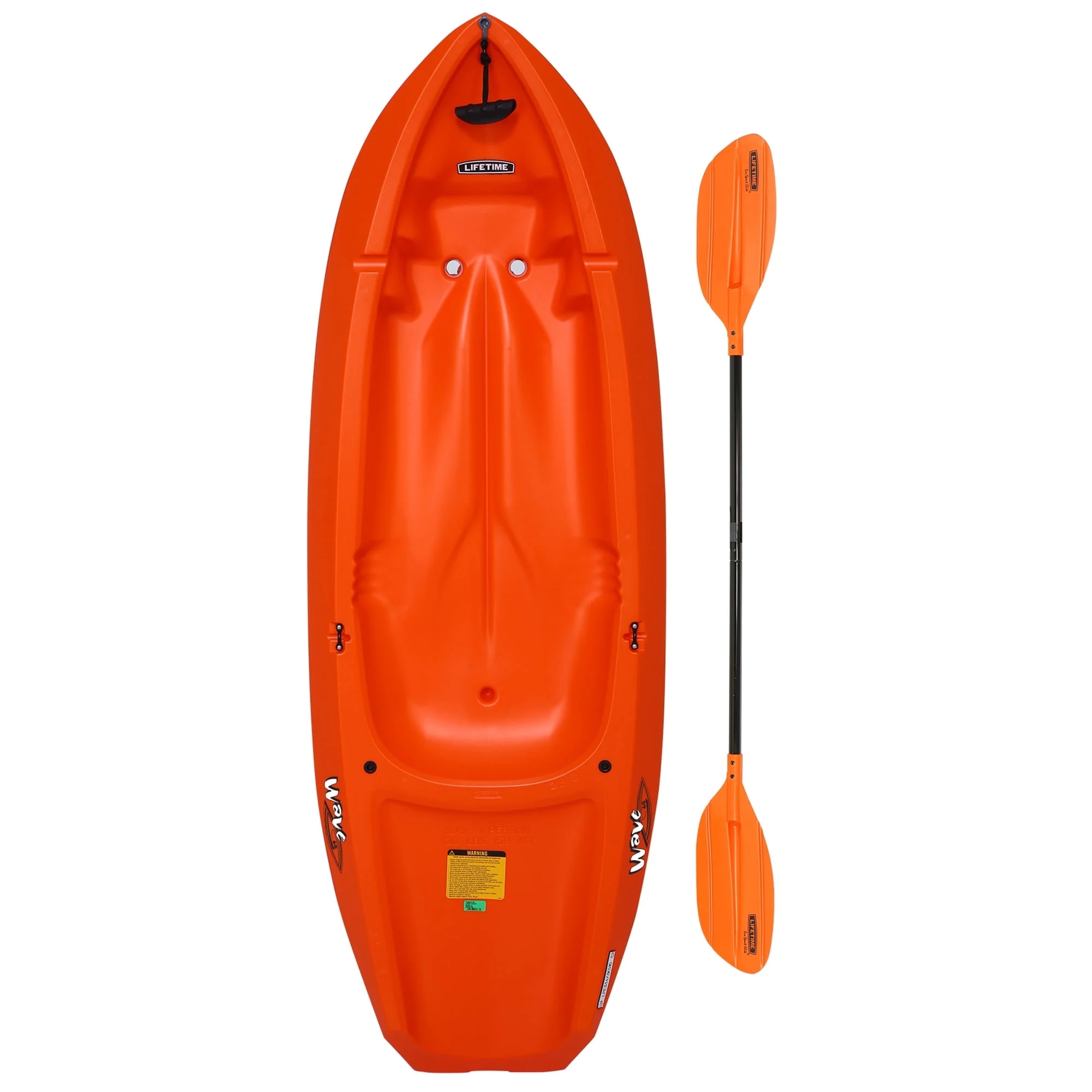 Lifetime Wave 6 ft Youth Kayak, Fire Red (91401) - Image 30