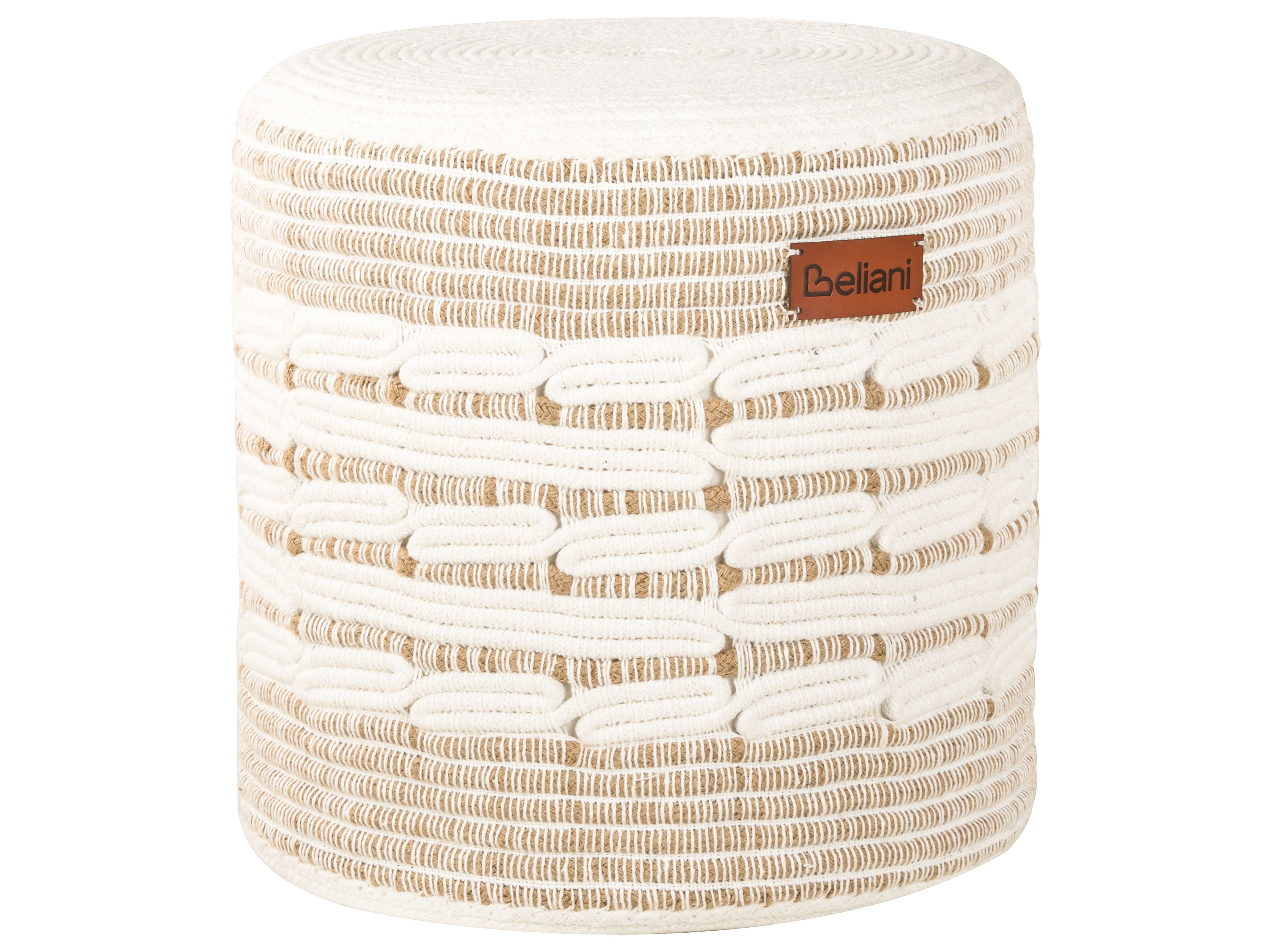 Pouffe ABTIN Jute White
