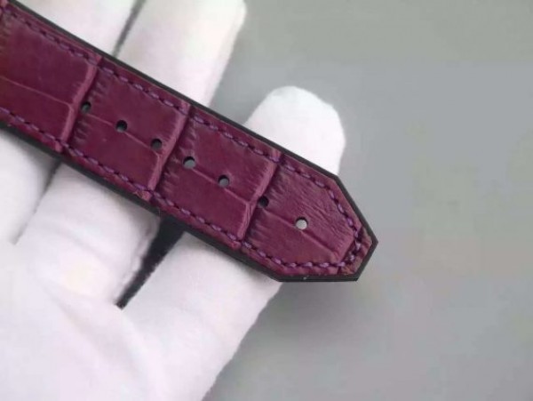 Replica Hublot Big Bang 41mm Tutti Frutti Maroon Caviar on Gummy Strap A2824 - Top club