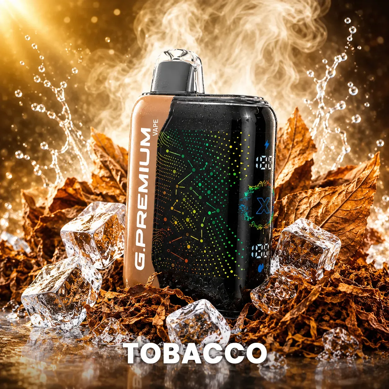 GEEK BAR PREMIUM 60 000 puffów – wariant Tobacco; 10 smaków, Dual Mesh, 28 ml, 800 mAh