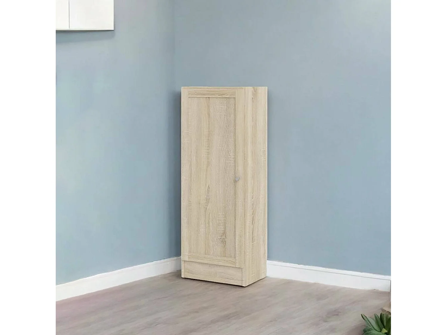 Bibliothèque Dsod, Etagère de bureau, Porte-livre mobile, Librairie, 41x28 h107 cm, Chêne