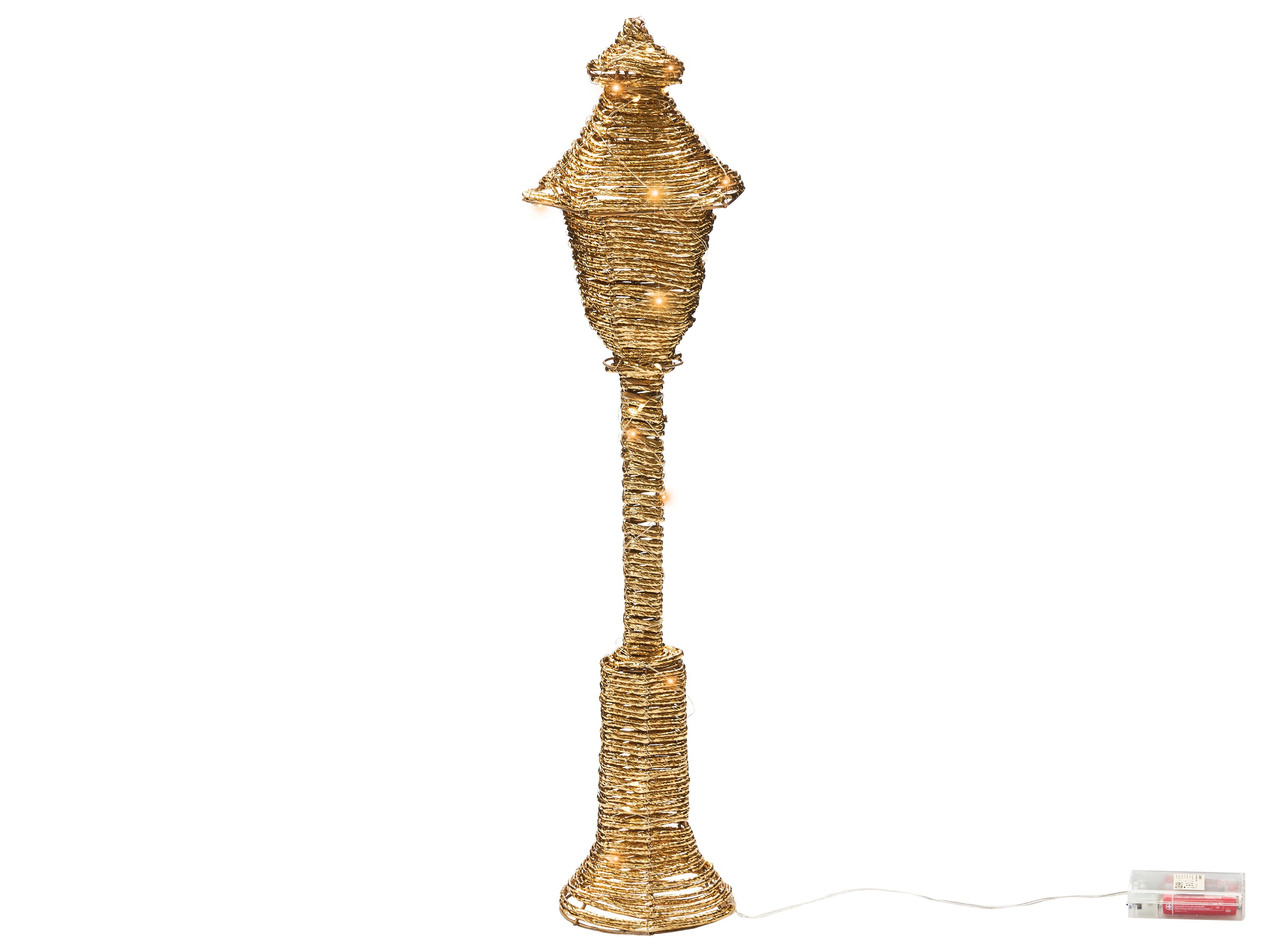 Christmas Decoration LED ALFTANES Post Lamp 62 cm Gold