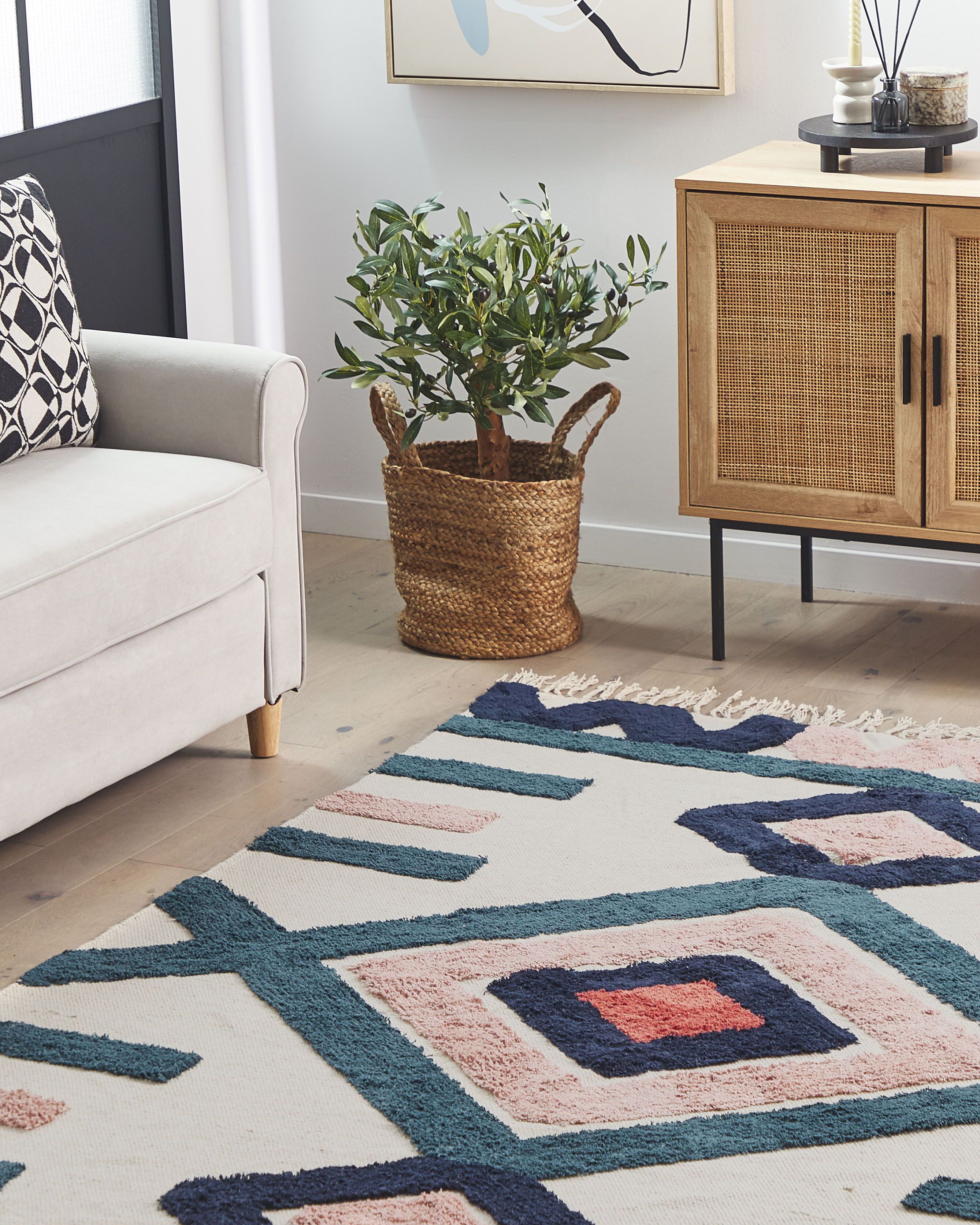 Rug KOZLU Multicolour 160 x 230 cm Cotton
