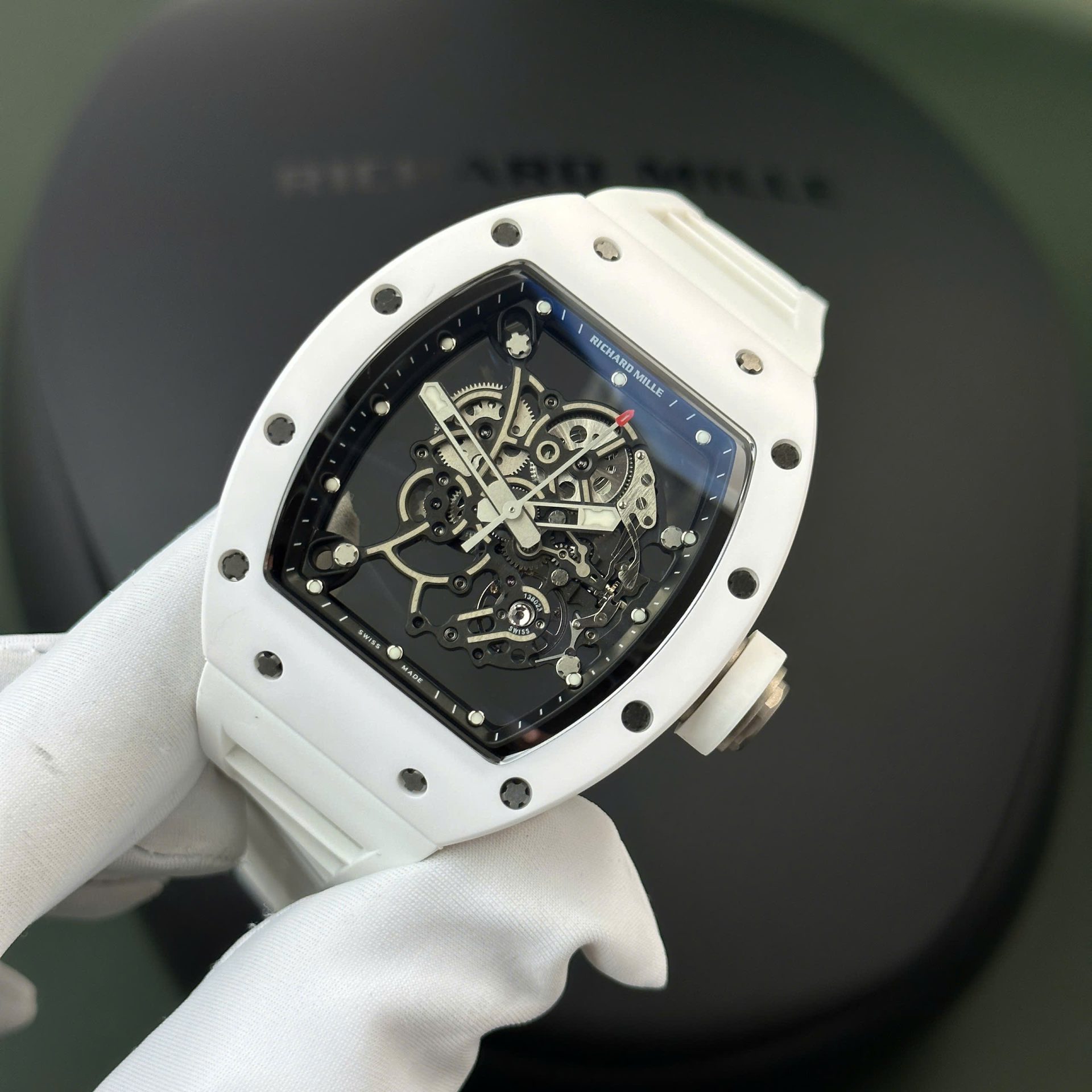 Richard Mille RM055 Bubba Watson Best Replica Watch White Ceramic BBR Factory 42,7 49,7 - Top club