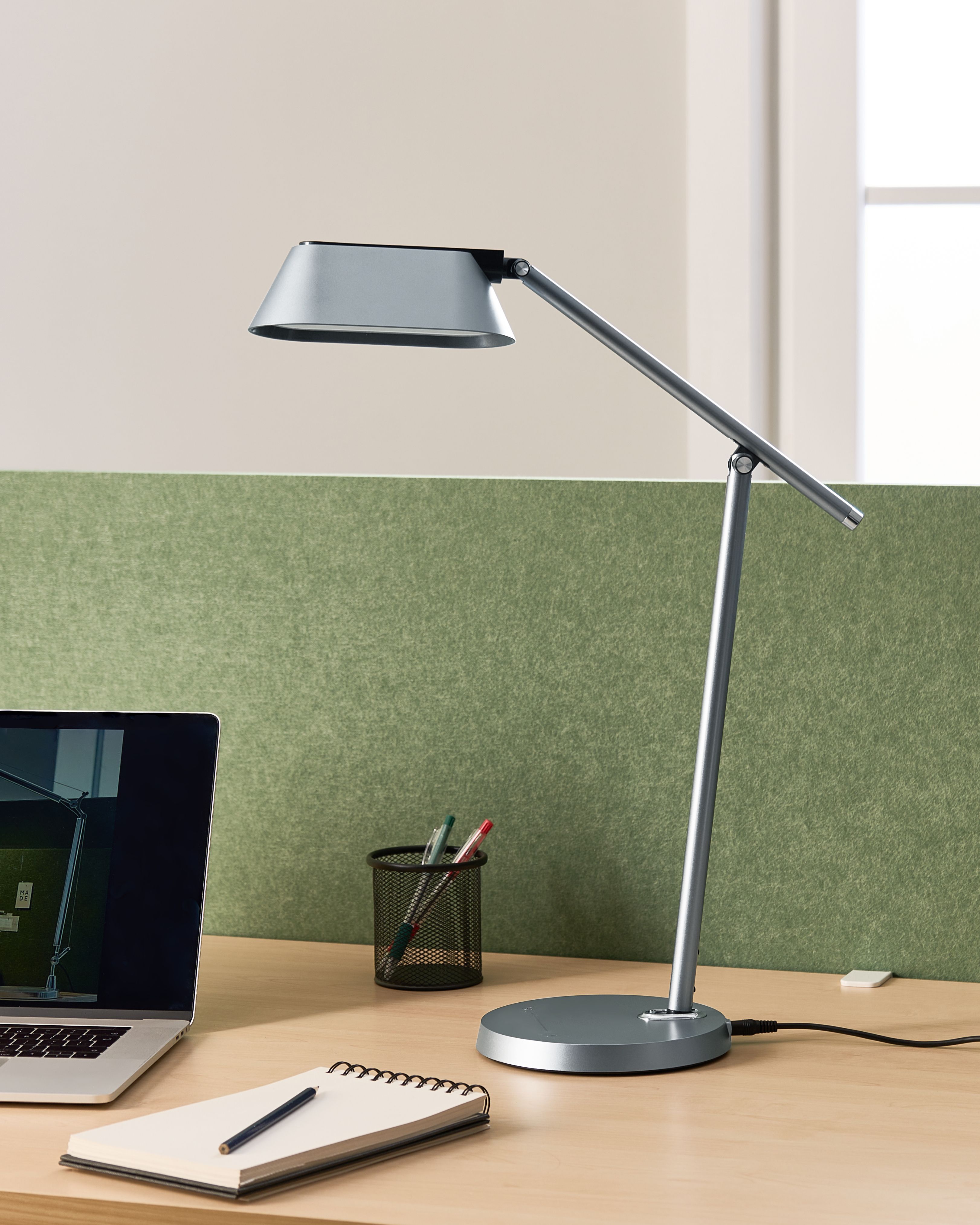 LED Desk Lamp LEONIS with Dimmer Grey