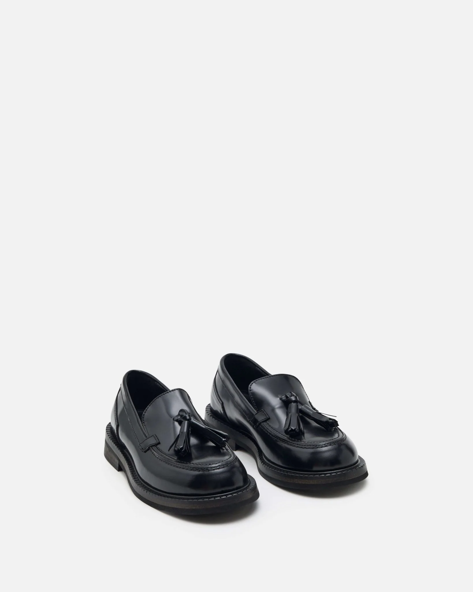 MOCASSINS DEANNA/POL NOIR - Mocassins en cuir à pompoms
