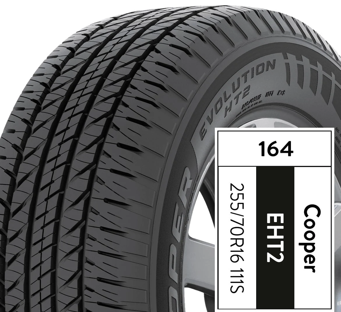 Cooper Evolution HT2 255/70R16 111S All-Season Tire - Image 6