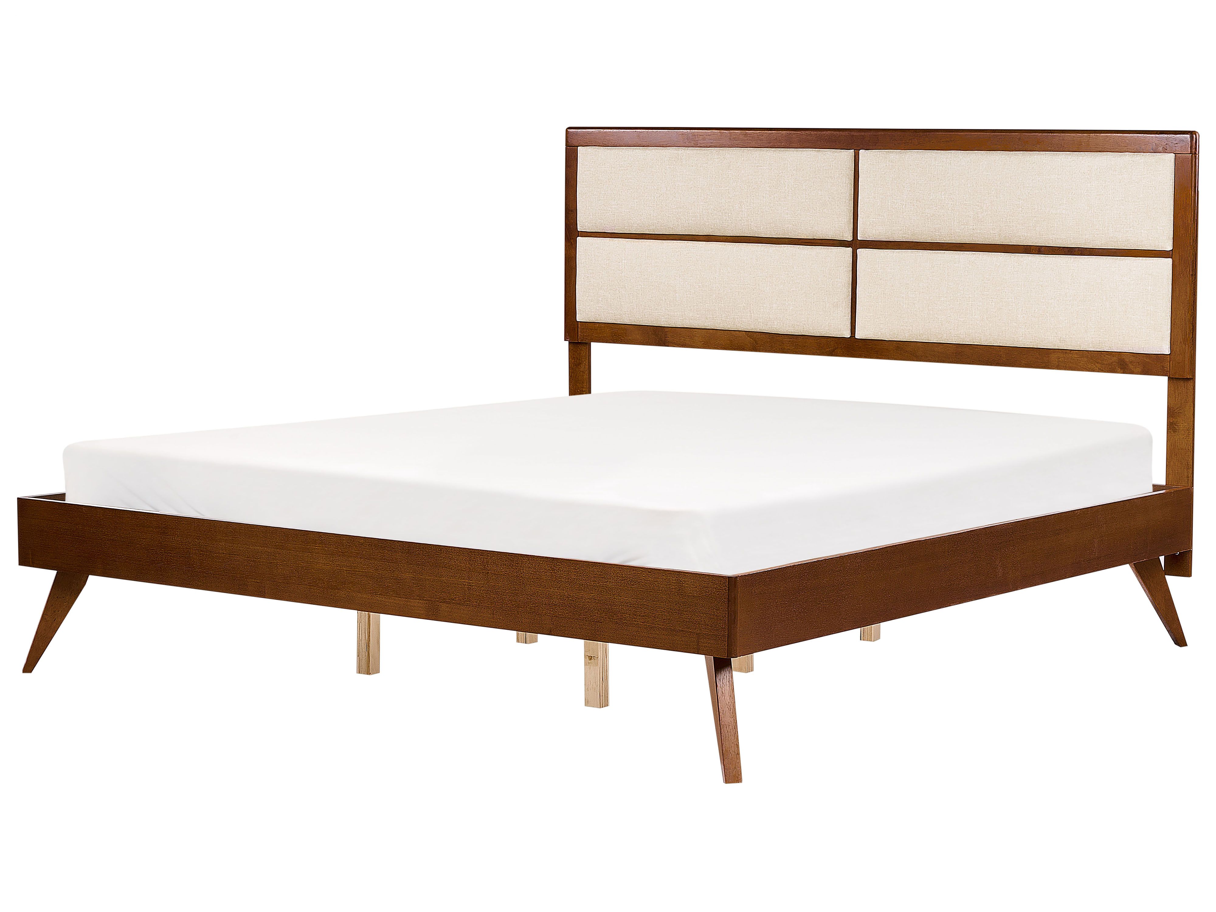 Bed POISSY 180 x 200 cm (EU Super King) Dark Ash Wood