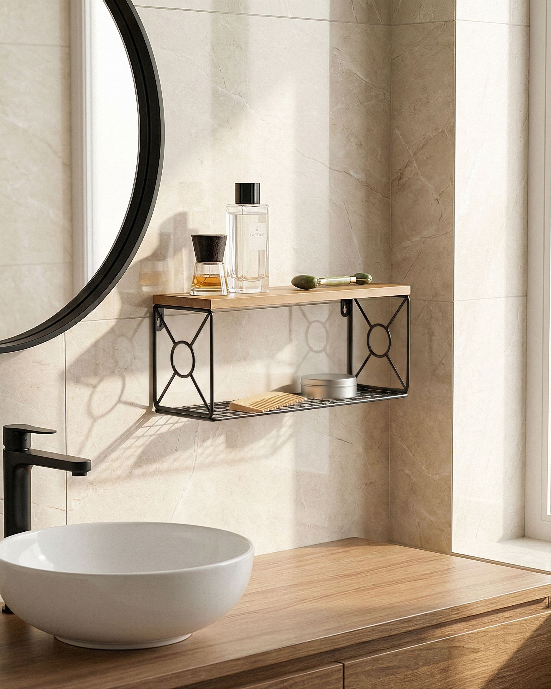 Wall Shelf COMPRIDA Metal Black