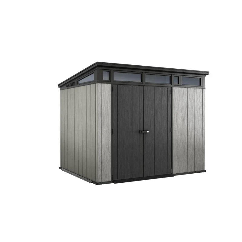 Artisan Plastic Storage Shed 9 ft W x 7.5 ft D Grey & Black - Artisan 97 - Image 7 Artisan Plastic Storage Shed 9 ft W x 7.5 ft D Grey & Black - Artisan 97 - Image 7