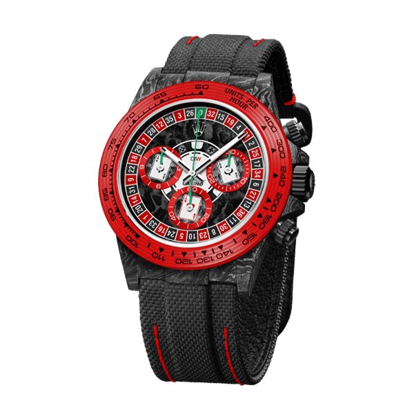 ROLEX Diw Daytona carbon lucky player 2 (casino v.2) 40mm oyster black(1:1 replica) - Elite Watch Atelier