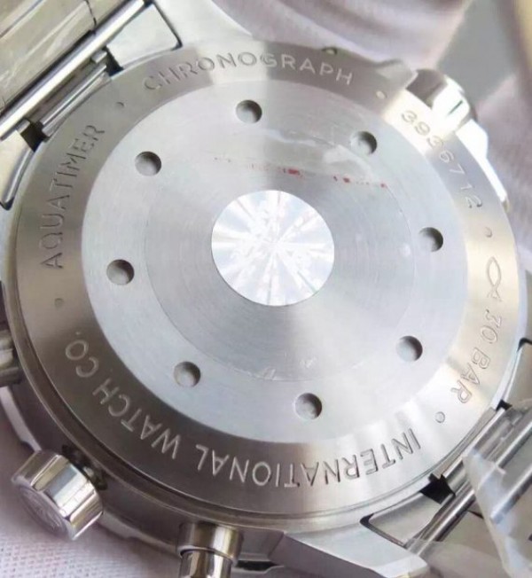 Replica IWC V6 Aquatimer Chrono IW376803 Black Dial SS Bracelet A7750 - Top club