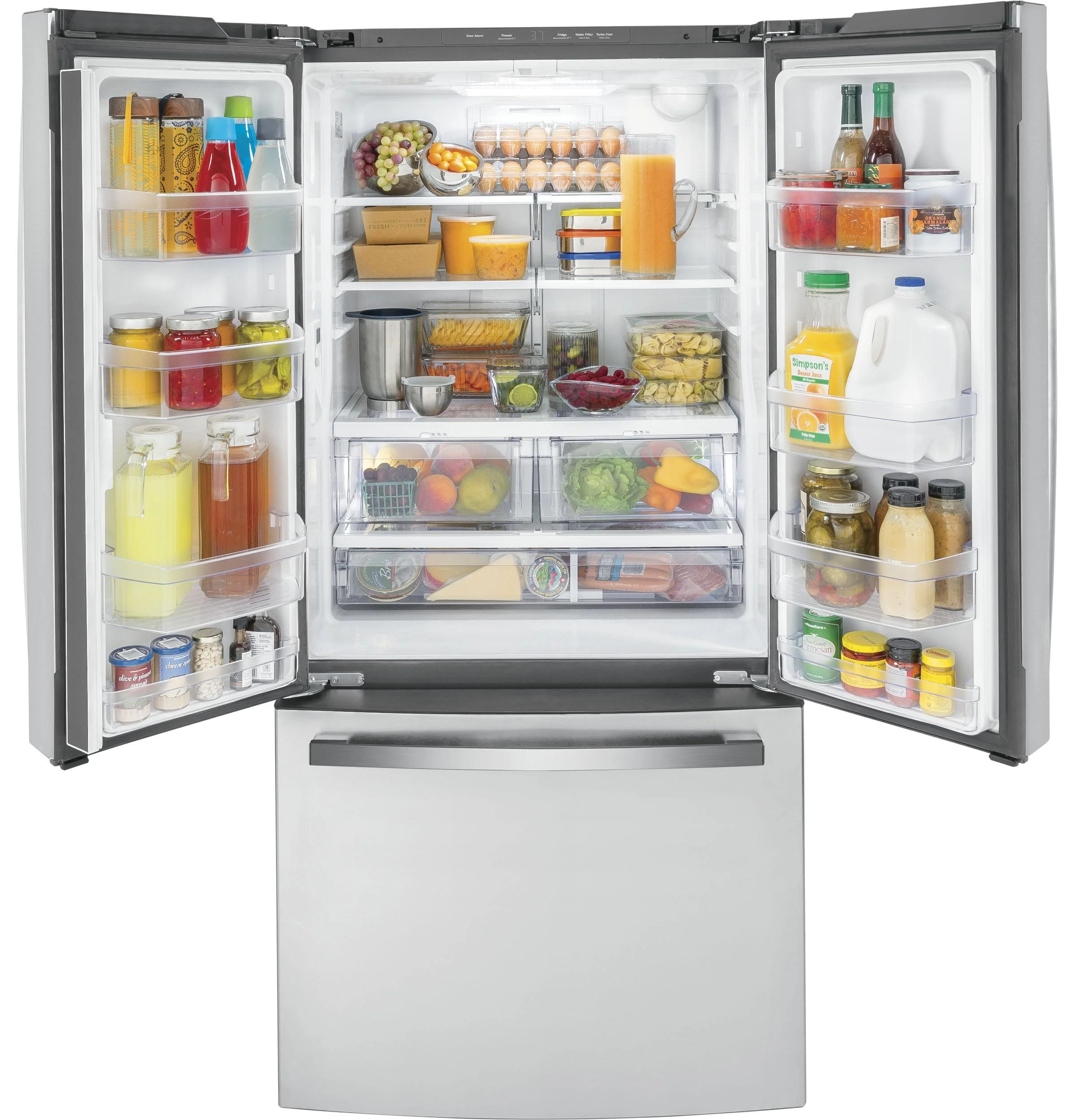 GE GWE19JYLFS 18.6 Cu. Ft. Stainless French Door Counter-Depth Refrigerator