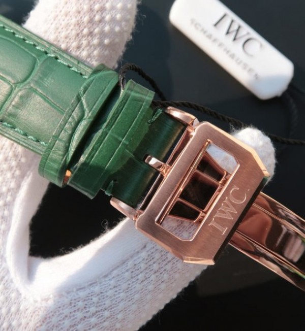 Replica IWC YLF Portuguese RG IW5242 Green Dial Gold Makers - Top club