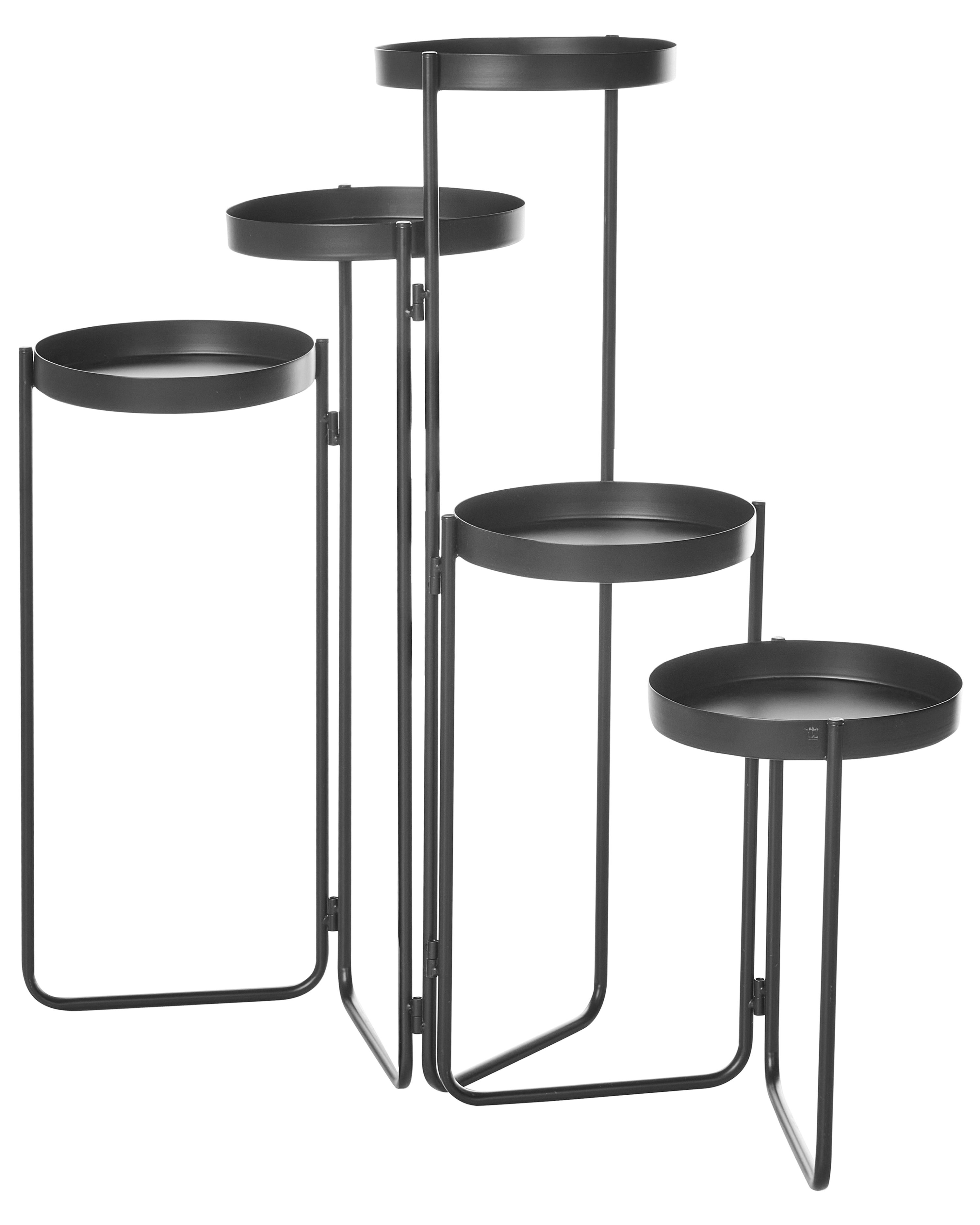 Plant Stand NANTEN Metal 87 cm Black