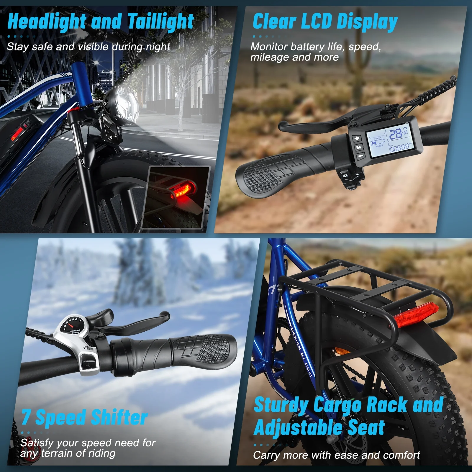 Hipatoo 26" Electric Bike 500W 20MPH E-bike, 36V 10.4Ah Battery, Ebike for Adults, E Bike UL2849 - Image 32