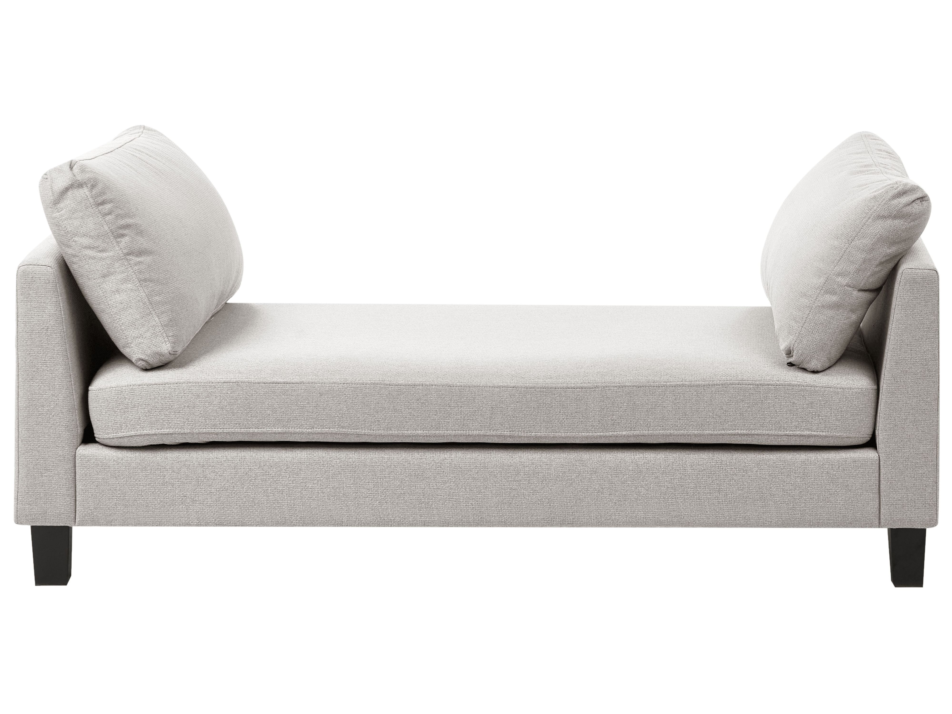 Chaise Longue ARCHIANE Fabric Light Grey