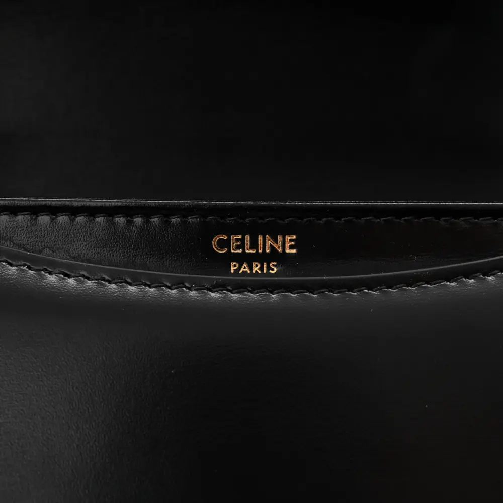 Celine Triomphe Mini Besace Replica in Shiny Calfskin Leather1:1High-quality replica
