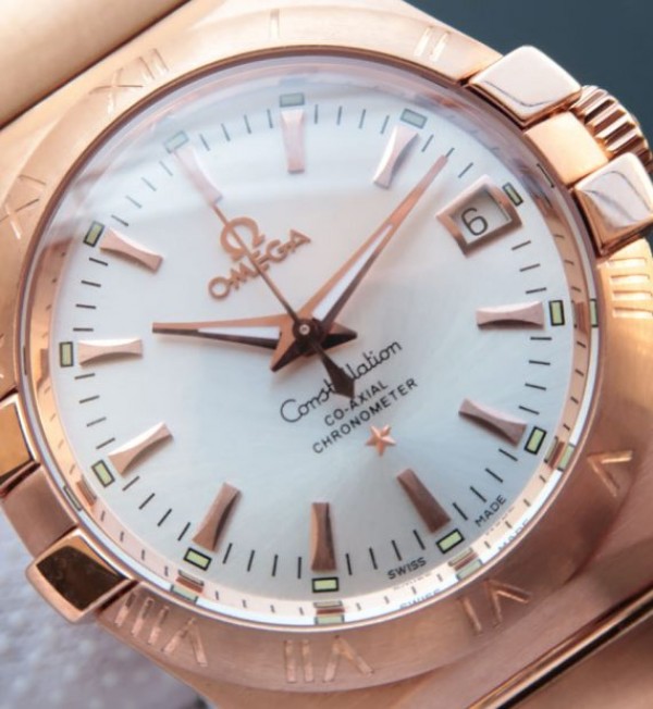 Replica Omega V6 Constellation 123.20.35 RG Case White Dial - Top club